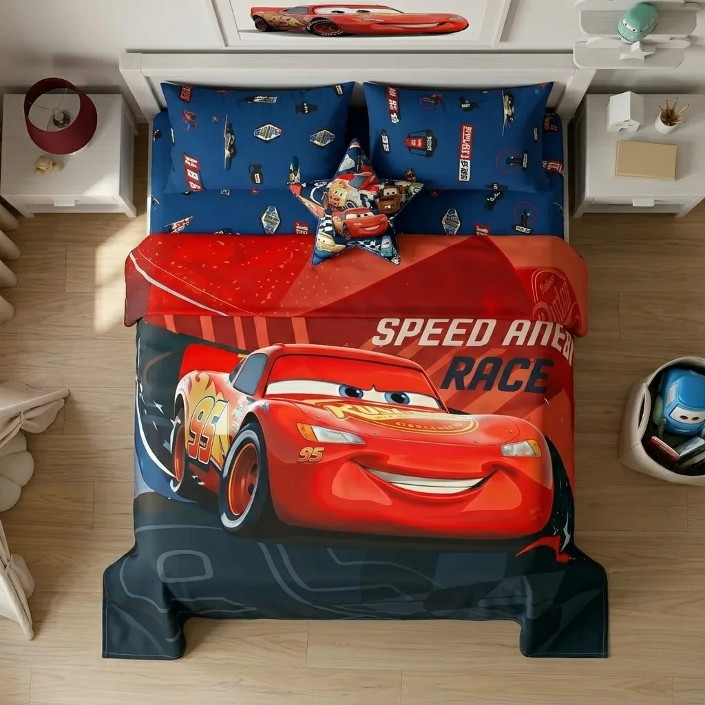 Juego De Sabanas Core Disney Cars Estampados Animados-2