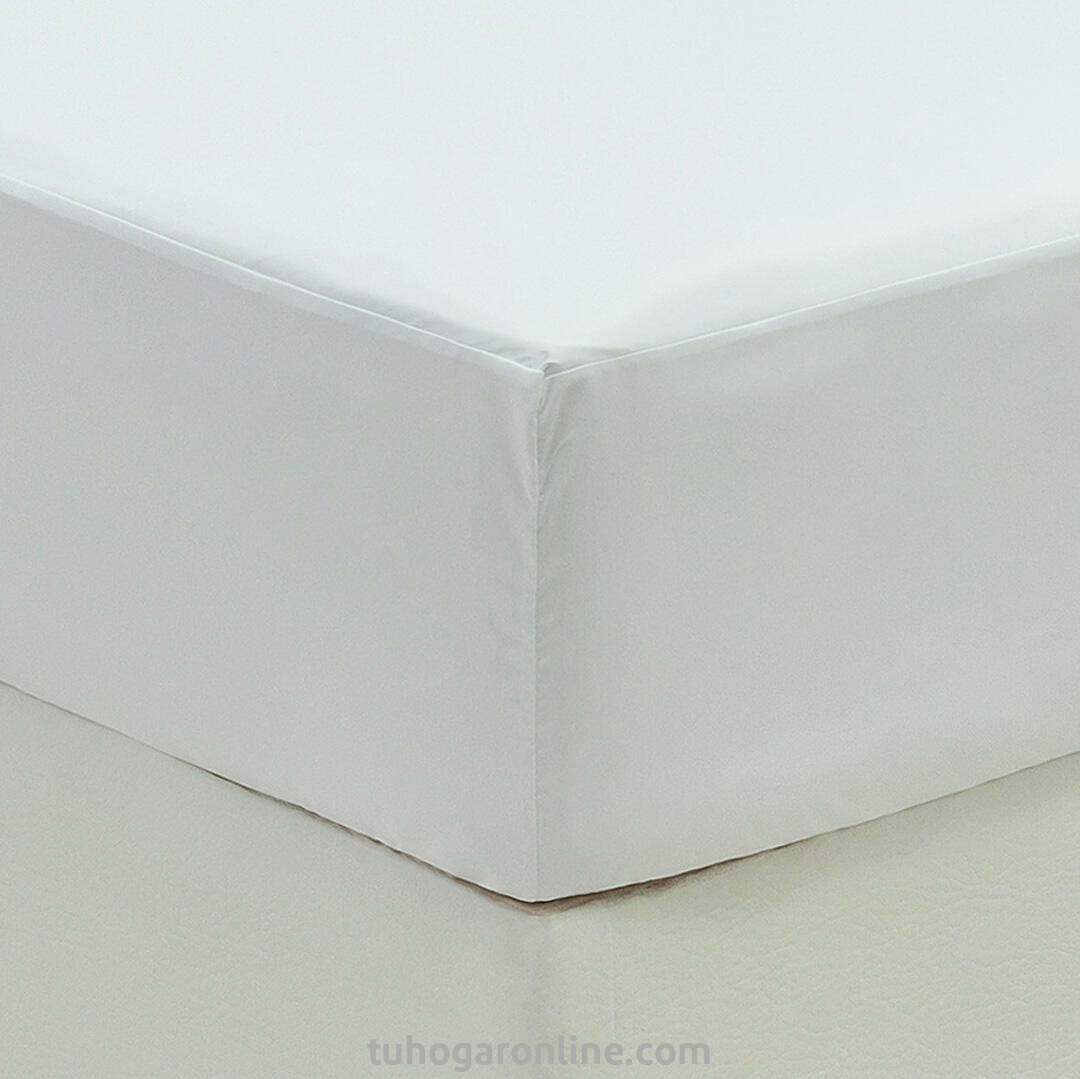 Protector Para Colchon Blanco Antifluido-2