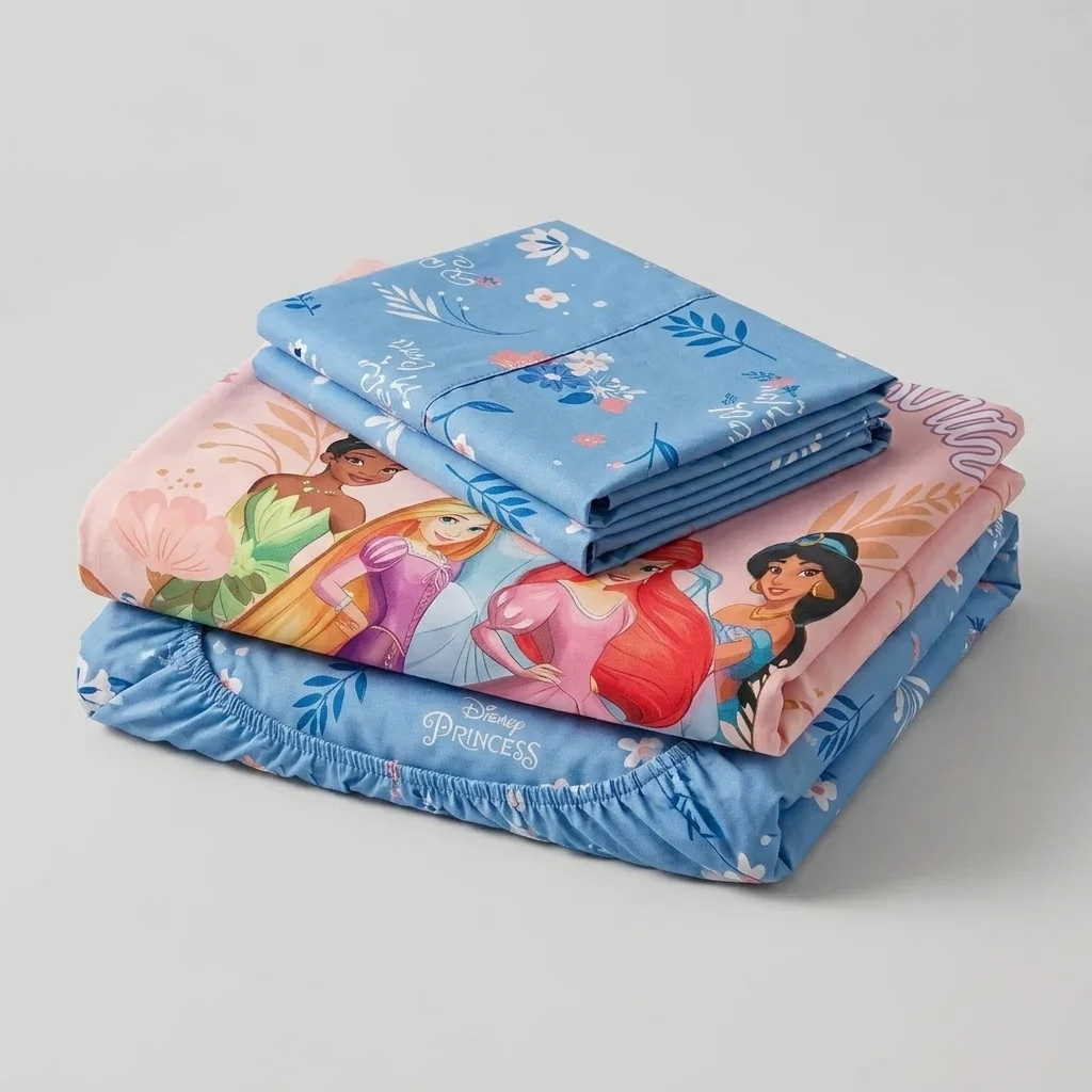 Juego De Sabanas Core Disney Princesas Estampados Animados-5