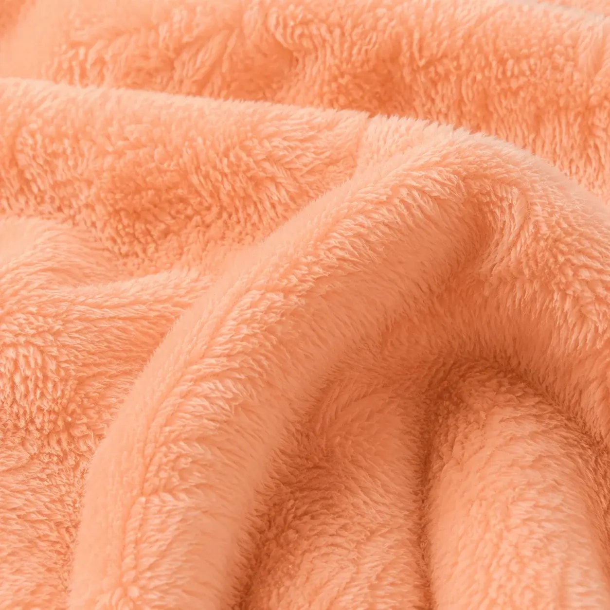 Cobija Piel De Durazno Naranja Crema-2