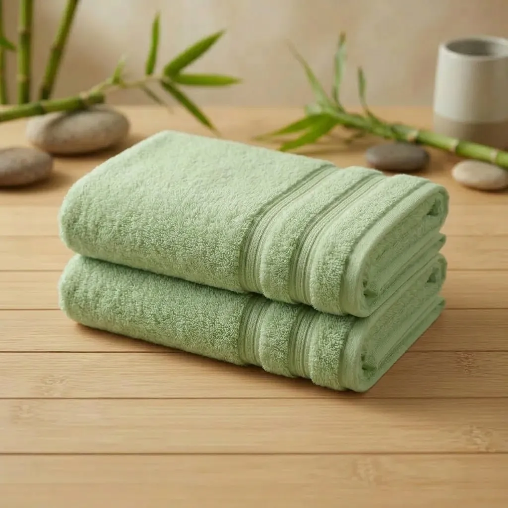 Toalla Bamboo 700 Gr Verde Manzana-5