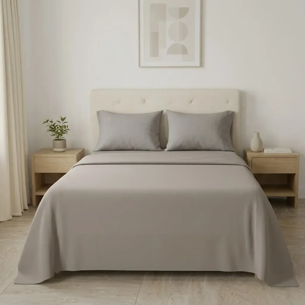 Juego De Sabanas 4 Fundas Linea My House Beige Suavizada-3