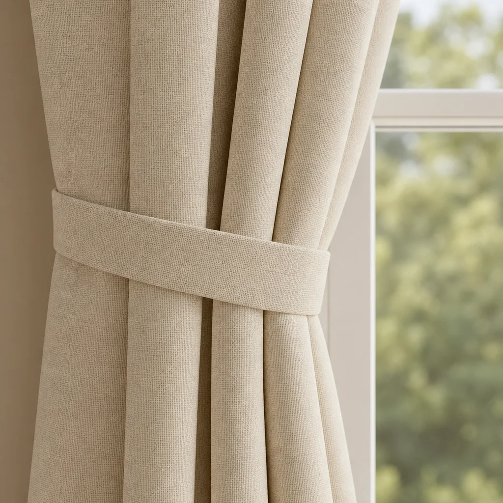 Cortina Ramia Boton Ancestral Beigue Clasica-2
