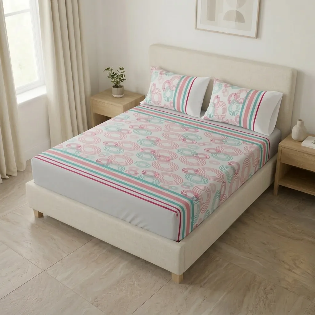 Sábana Ajustable Ripple Mint