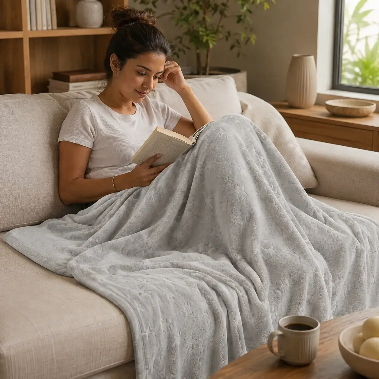 Cobija Comfortsoft Gris Claro Suave-4