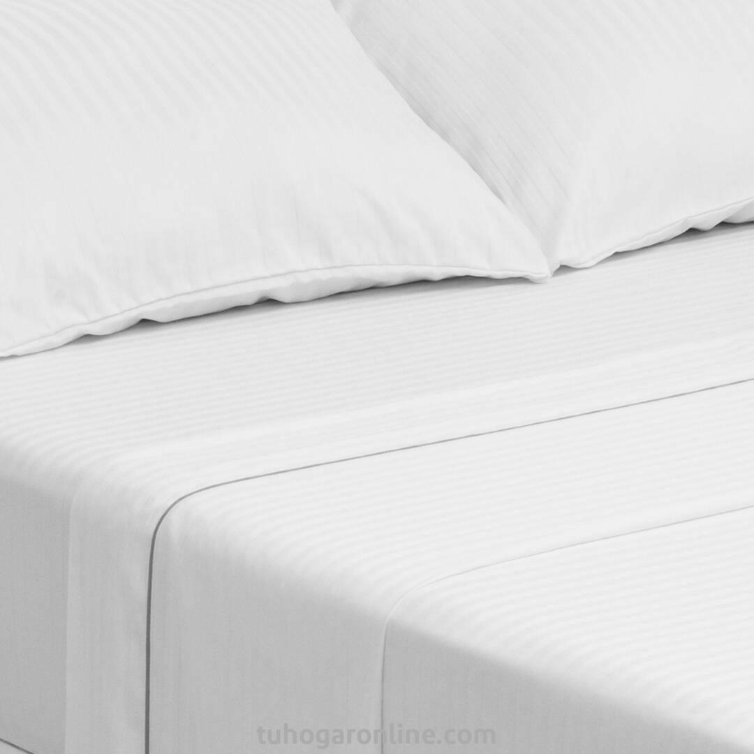 JUEGO DE SABANAS PARA CAMA 2X2 800 HILOS SATINADA BLANCO-2
