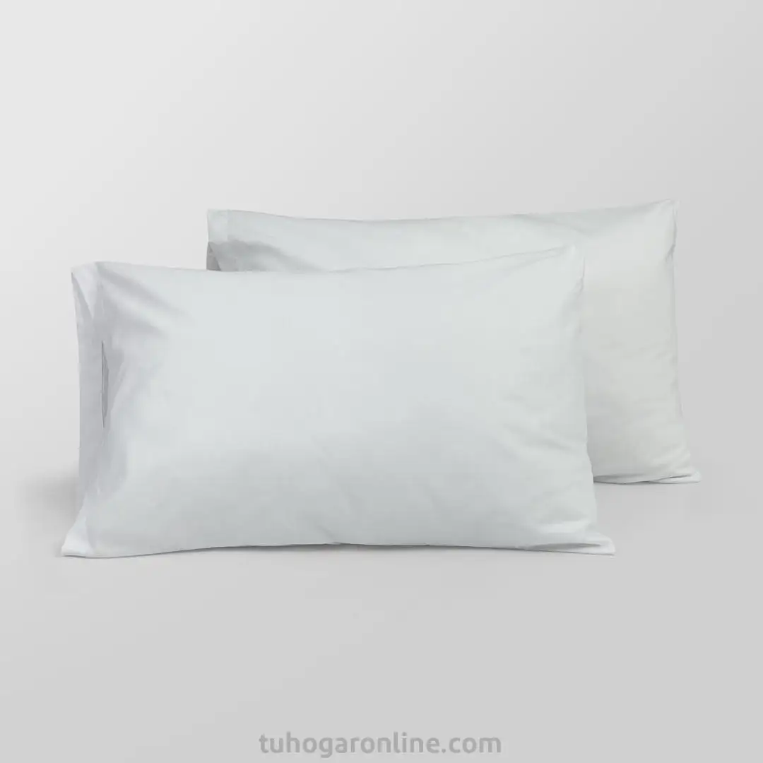 Duo Fundas Blancas 50X70 Para Almohada Suave