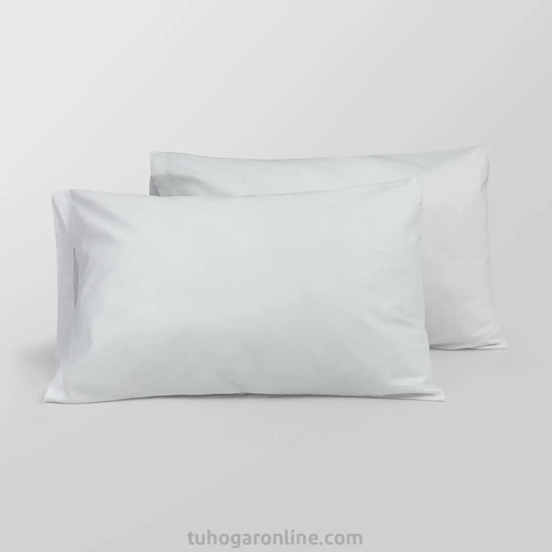 Duo Fundas Blancas 50X70 Para Almohada Suave