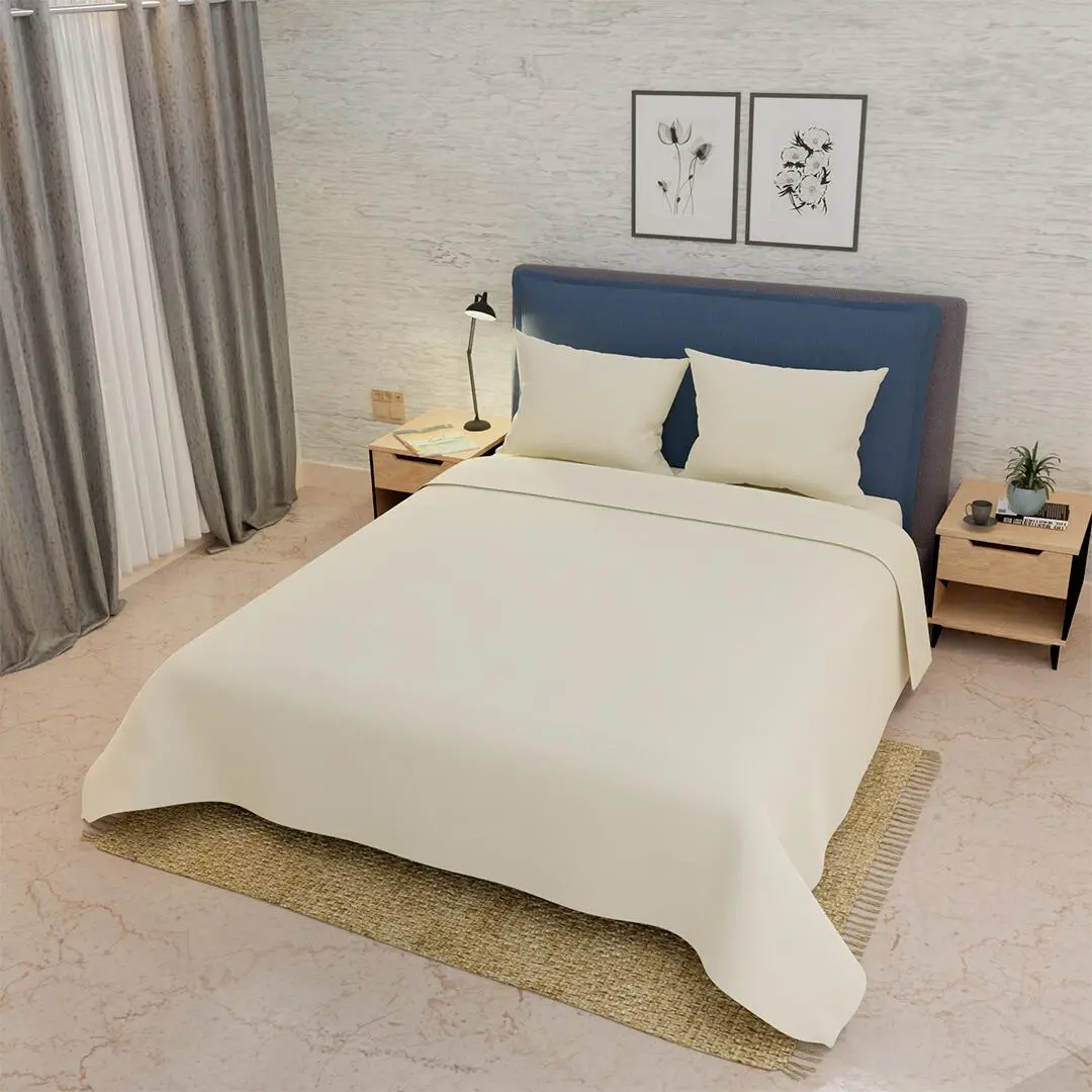 Juegos De Sabanas Unicolor My House Beige Beige Beige Confortable