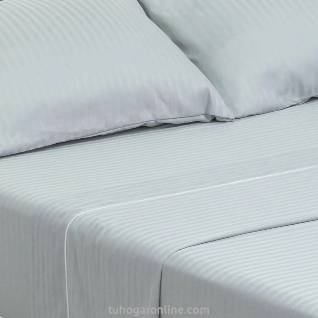 JUEGO DE SABANAS PARA CAMA 2X2 800 HILOS SATINADA GRIS-2