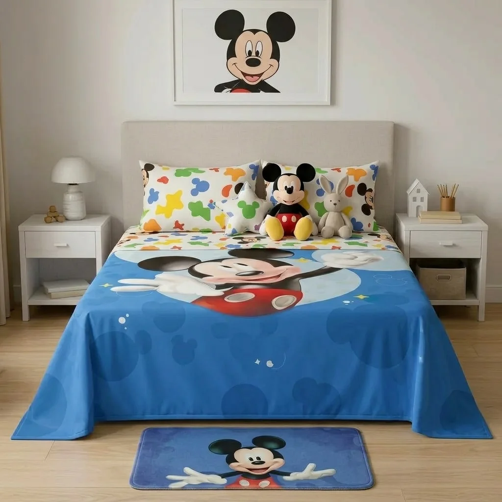Juego De Sabanas Core Disney Mickey Jr Estampados Animados-3