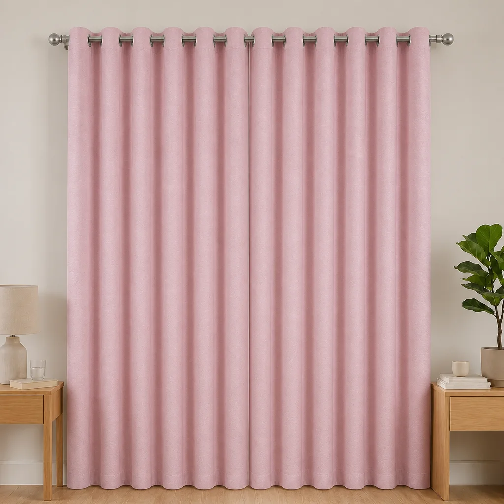 Cortina Black Out Anti-Luz Baltica Rosado Aislantes-6