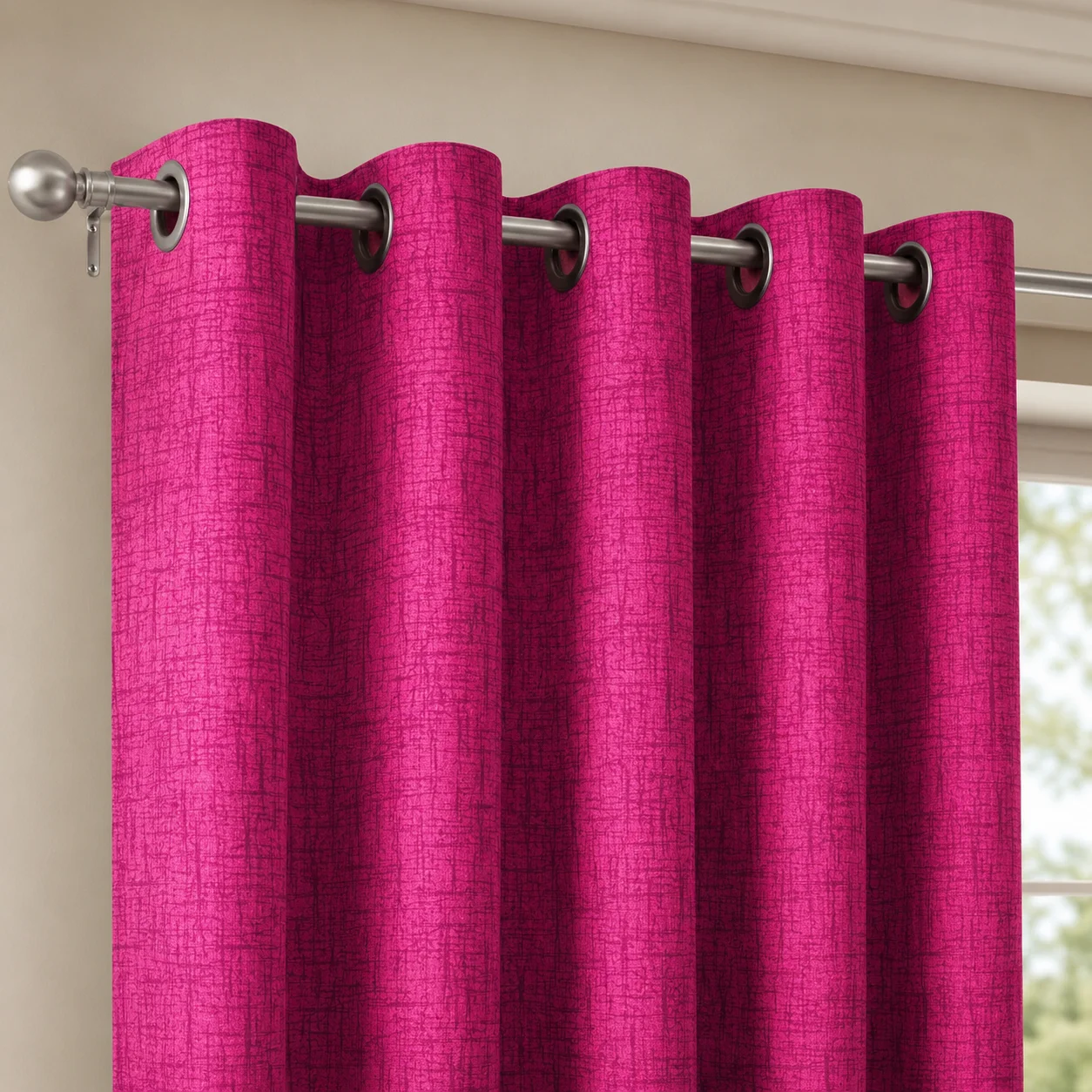 Cortina Yacar Fucsia Argolla-3