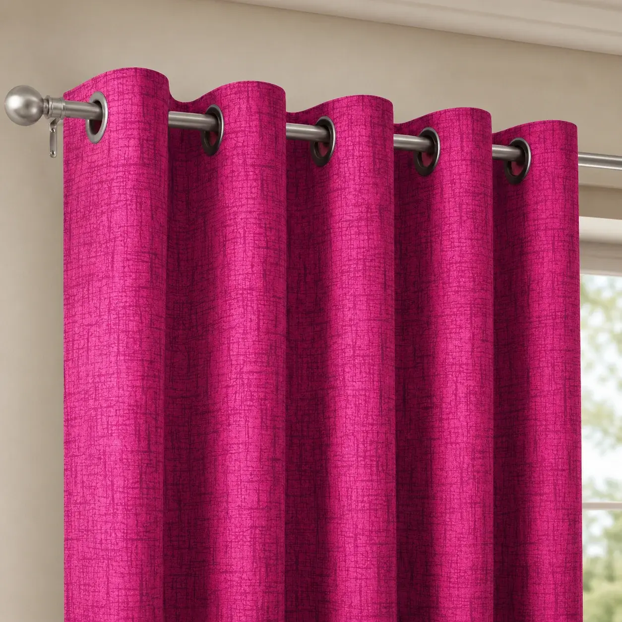 Cortina Yacar Fucsia Argolla-3