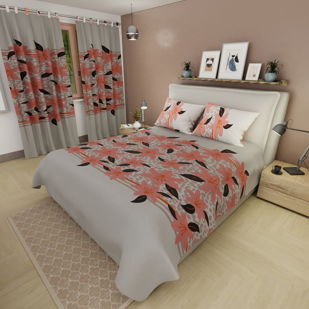 Juego de Sábanas Microfibra Suavizada Savia Silvestre Salmon
