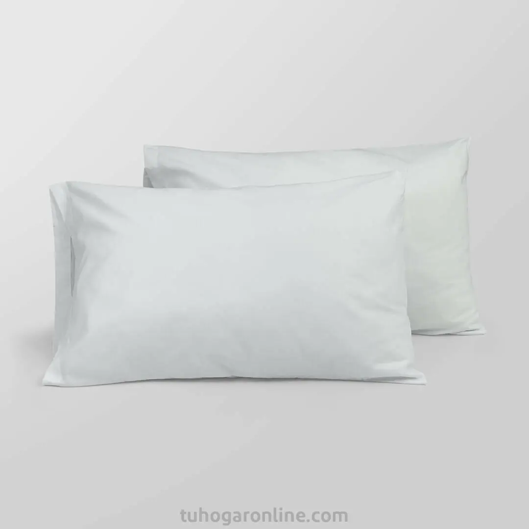 Duo Fundas Blancas 50X90 Para Almohada Suave