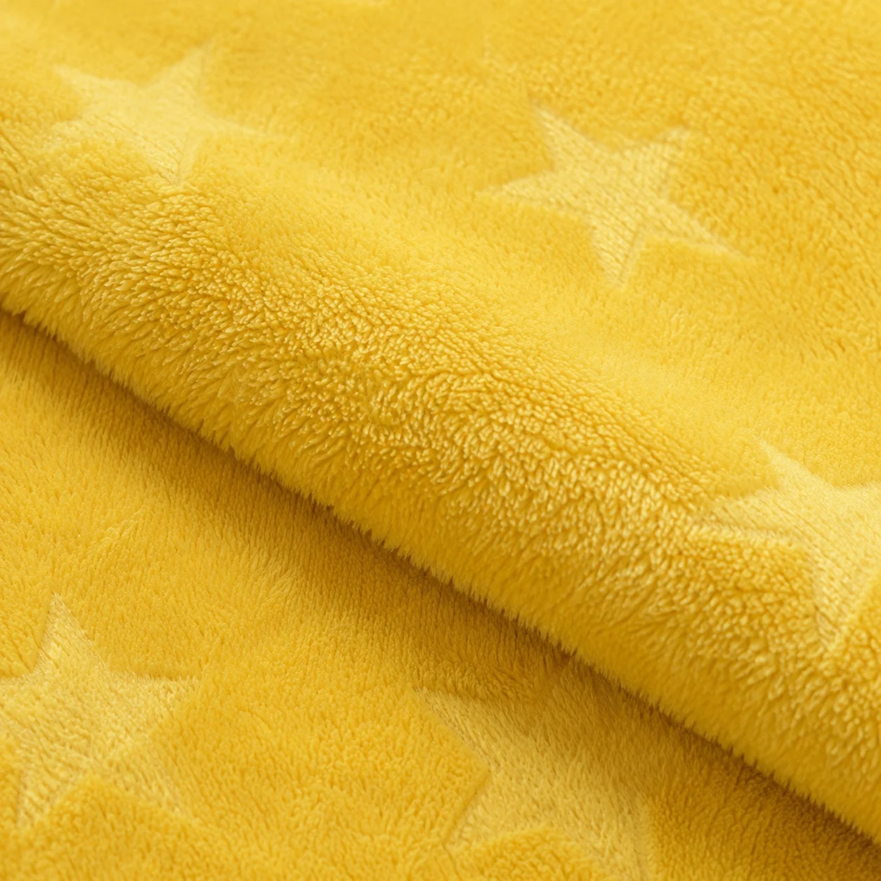 Cobija Comfortsoft Amarilla  Estrellas Suave-2