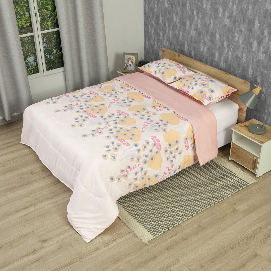 Cubrelecho Semiacolchado Doble Faz Love Essence-3