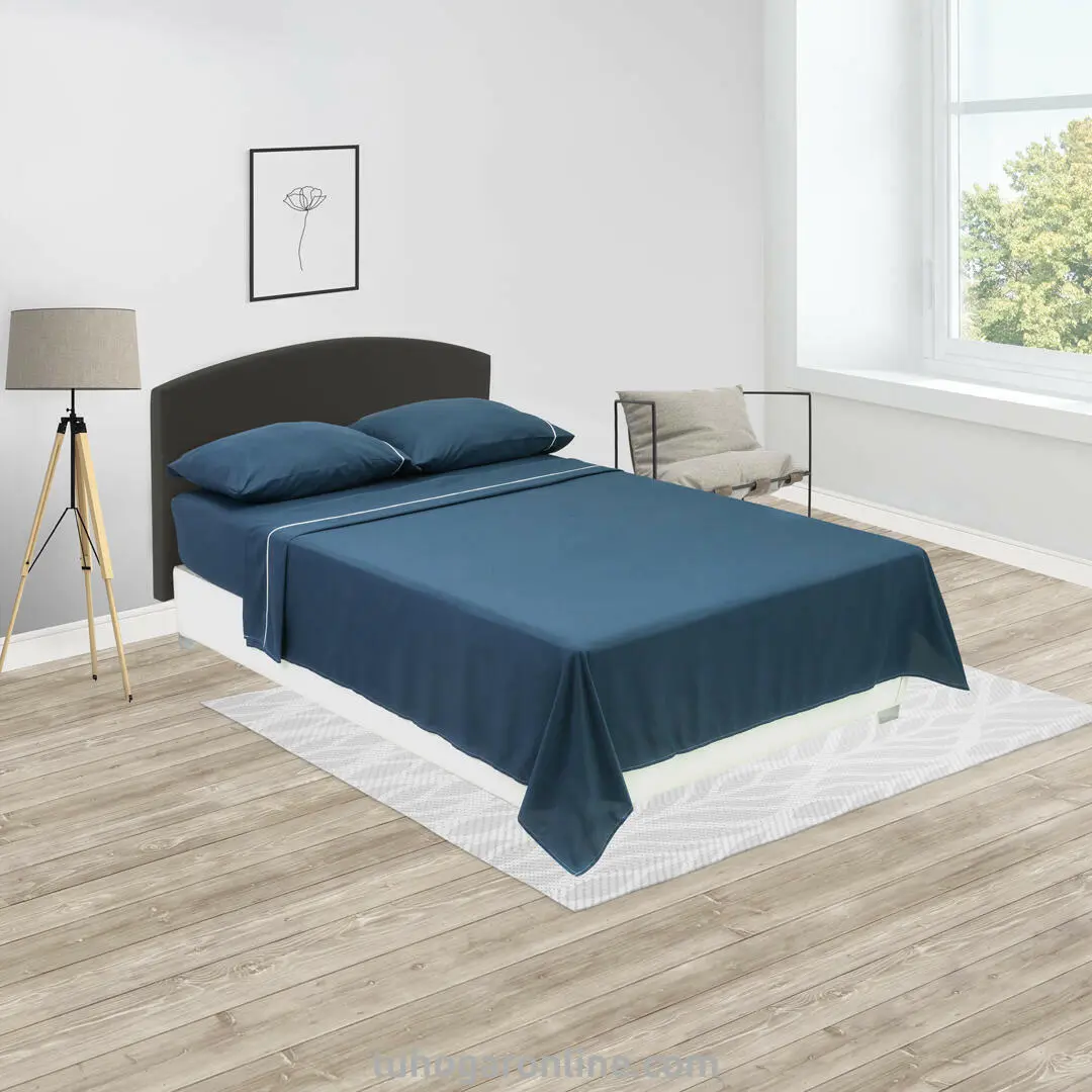 Juego De Sábanas Linea Básicos Azul