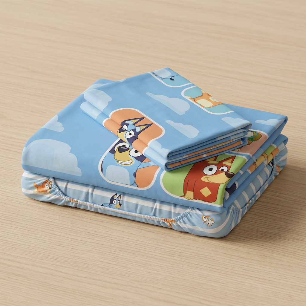 Juego de Sábanas Bluey Amigos-3
