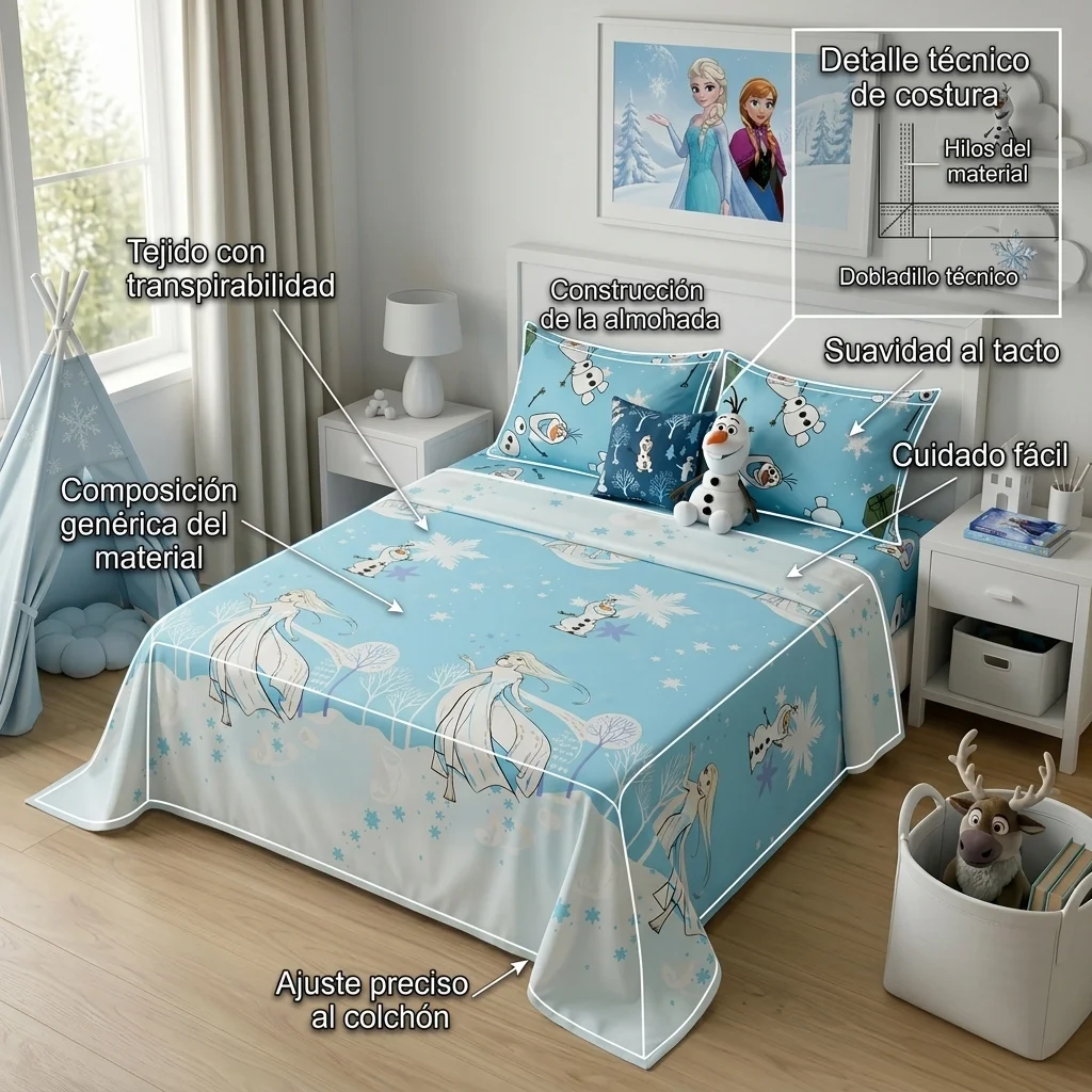 JUEGO DE SÁBANAS DISNEY PLUS FROZEN-6