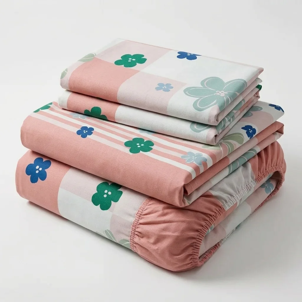 Juego de Sábanas Microfibra Suavizada  Rosella Floral Salmon-5