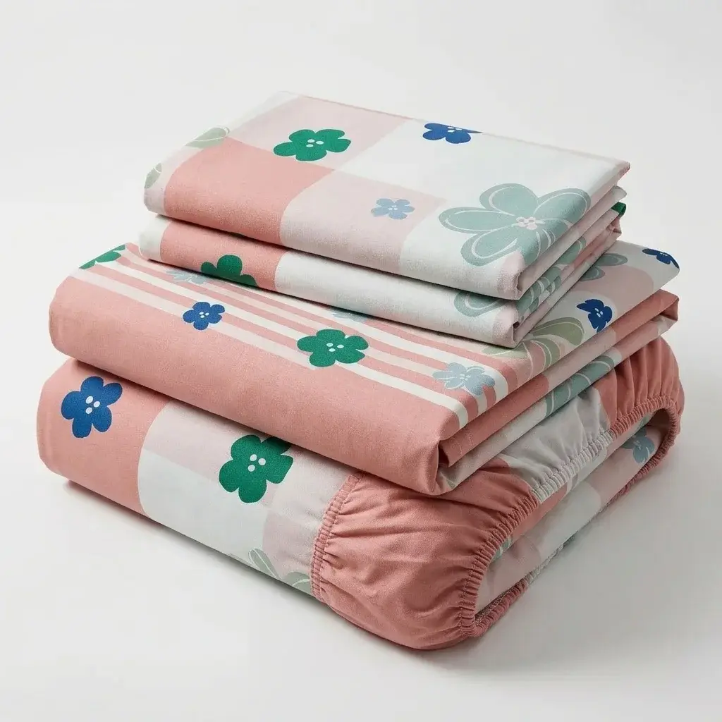 Juego de Sábanas Microfibra Suavizada  Rosella Floral Salmon-5