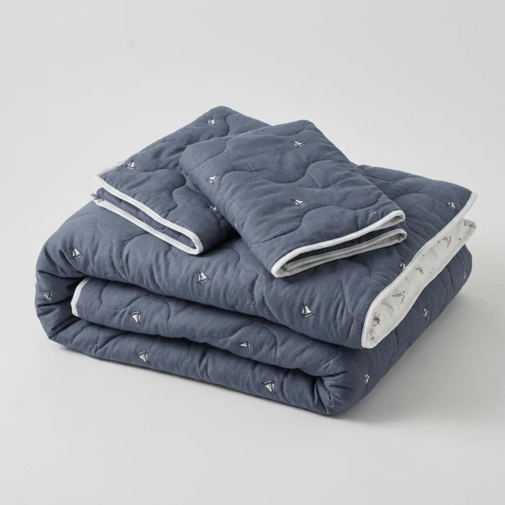 Cubrelecho Acolchado  Cotton Sense Navegante Cruzado-5
