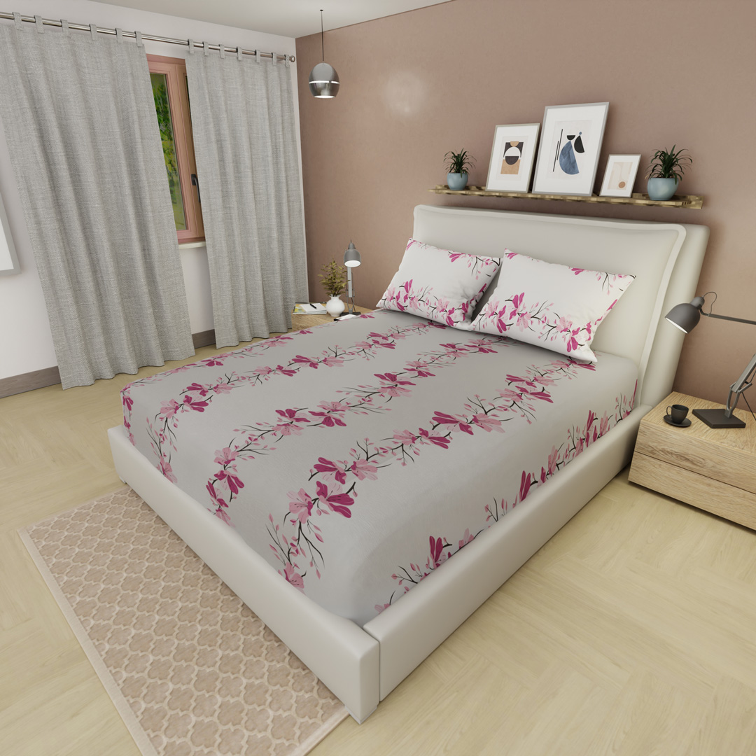 Sábana Ajustable Pure Garden Rosa