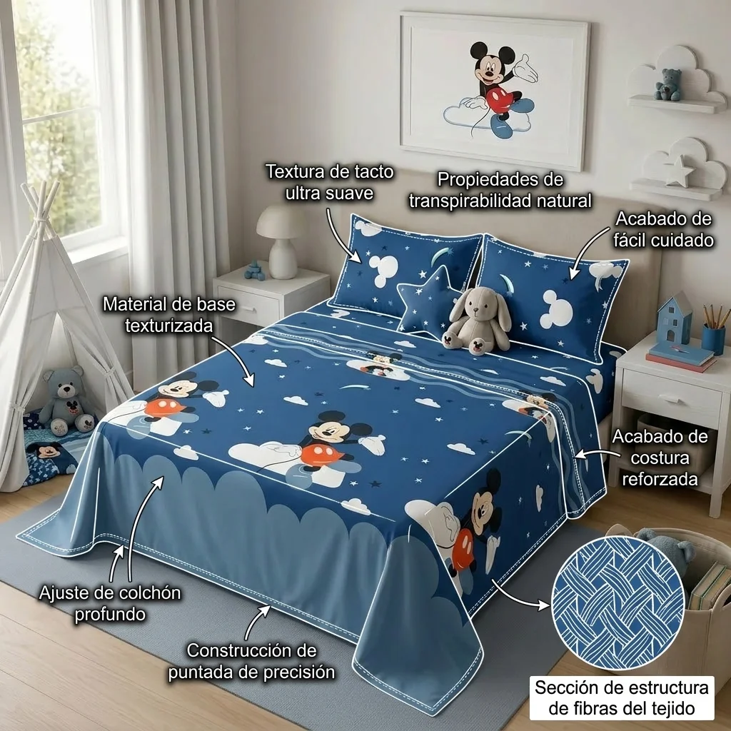 JUEGO DE SÁBANAS DISNEY PLUS MICKEY JR-6