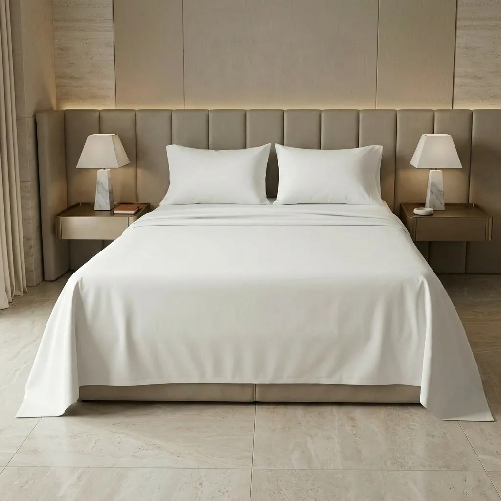 Juego De Sabanas Blanca Algodon 180 Hilos Hotelera Suave-3