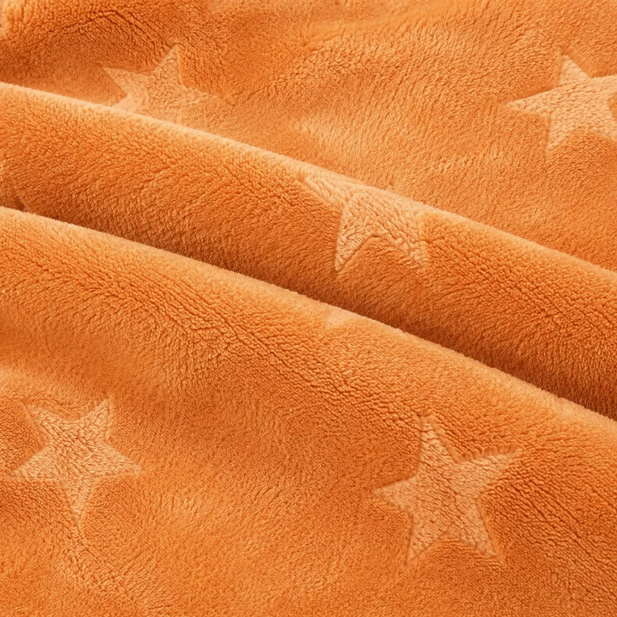 Cobija Comfortsoft Naranja Estrellas Suave-2