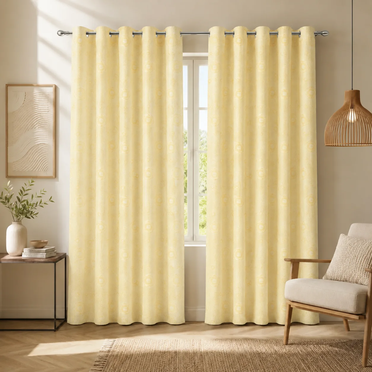 Cortina Yacar Beige Argolla