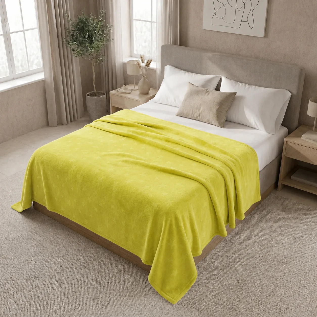 Cobija Comfortsoft Mango Biche Estrellas Suave