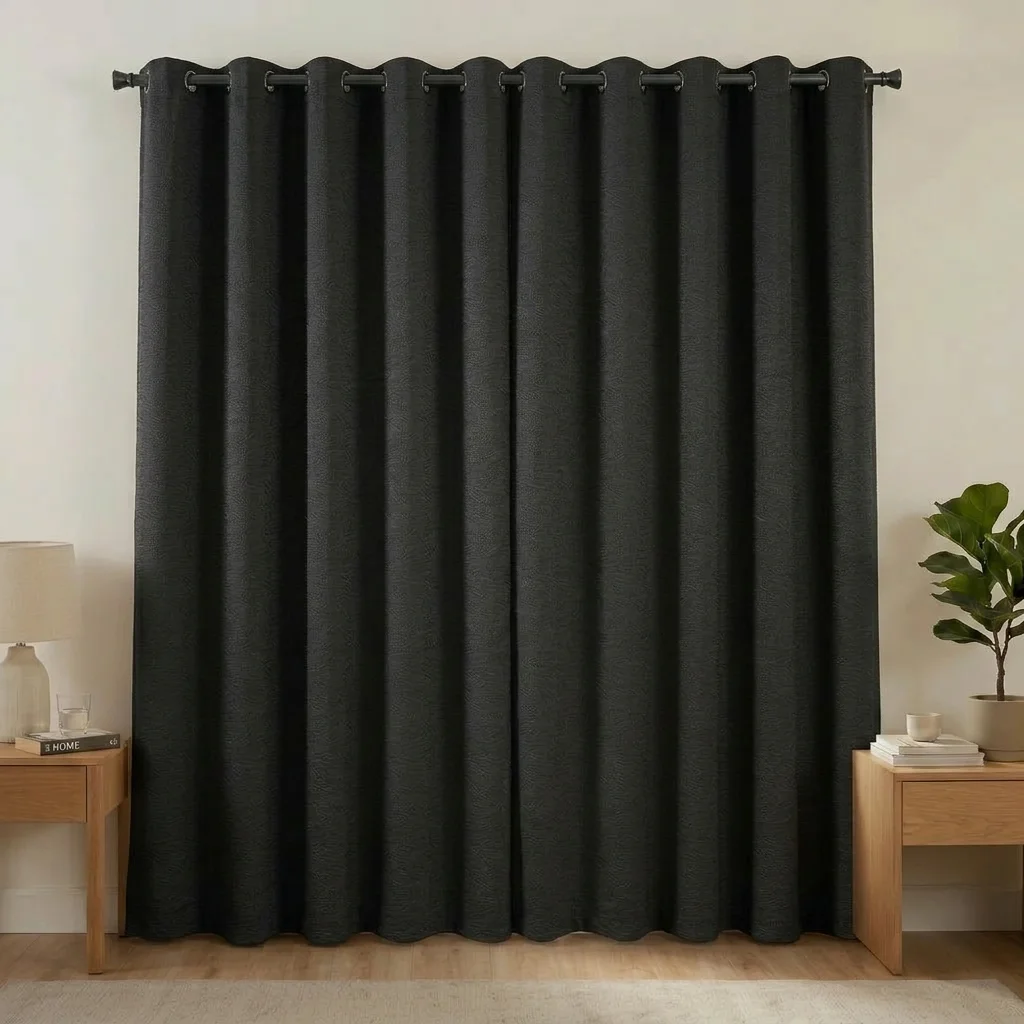 Cortina Black Out Anti-Luz Baltica Negra-6