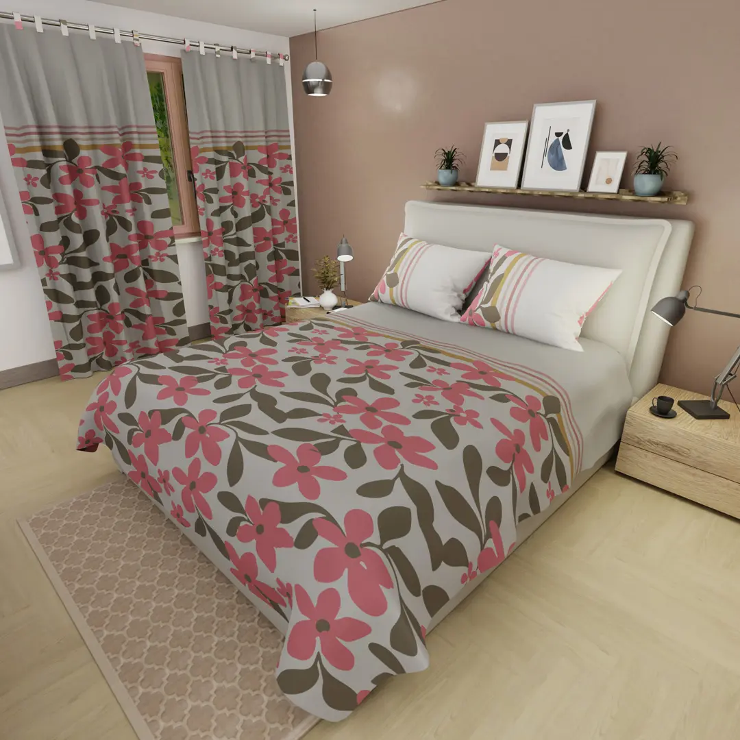 Juego de Sábanas Microfibra Suavizada Autumn Garden
