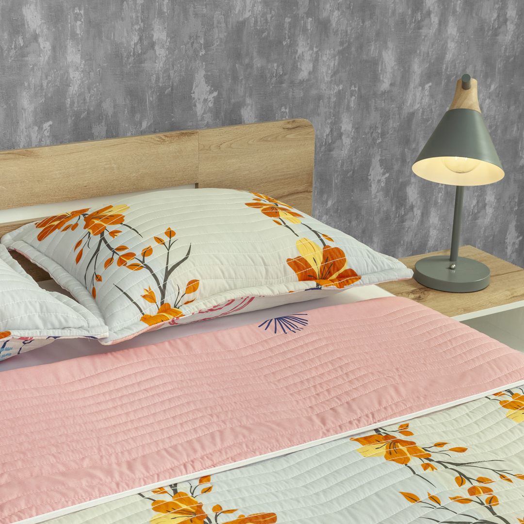 Cubrelecho Estampado Prensado Doble Faz Punto & Forma-4