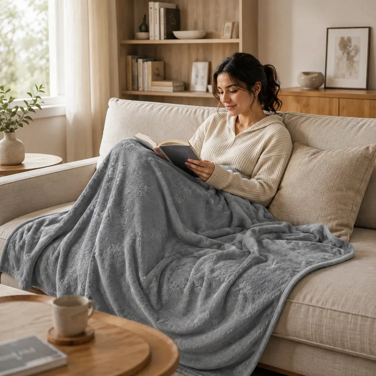 Cobija Comfortsoft Gris Oscuro  Suave-4
