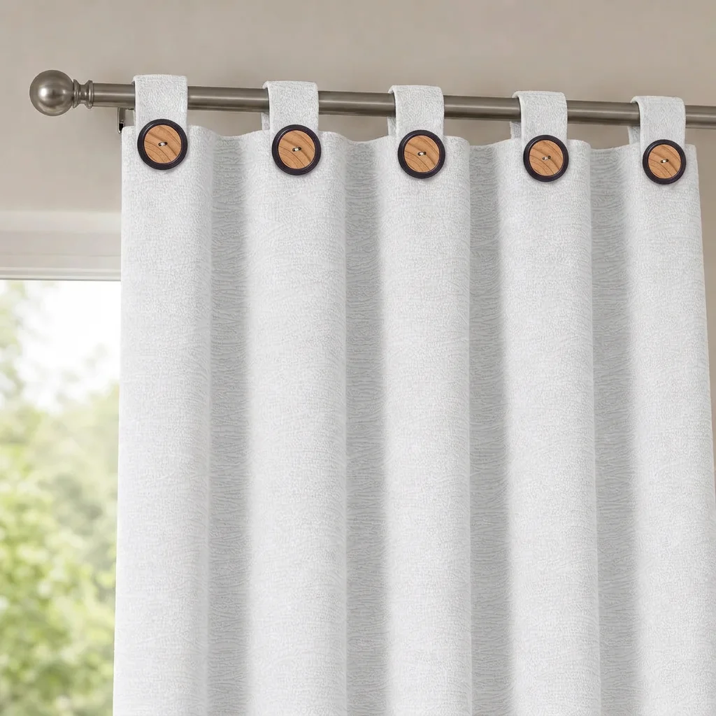 Cortina Black Out Anti-Luz Baltica Boton Plateada Aislantes-3