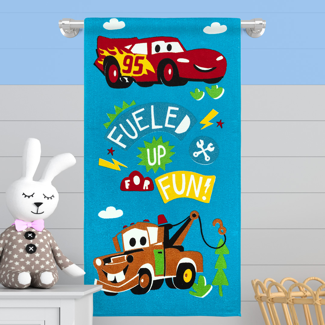 Toalla Infantil 320 Gramos Rayo McQueen Fueled Up Fun