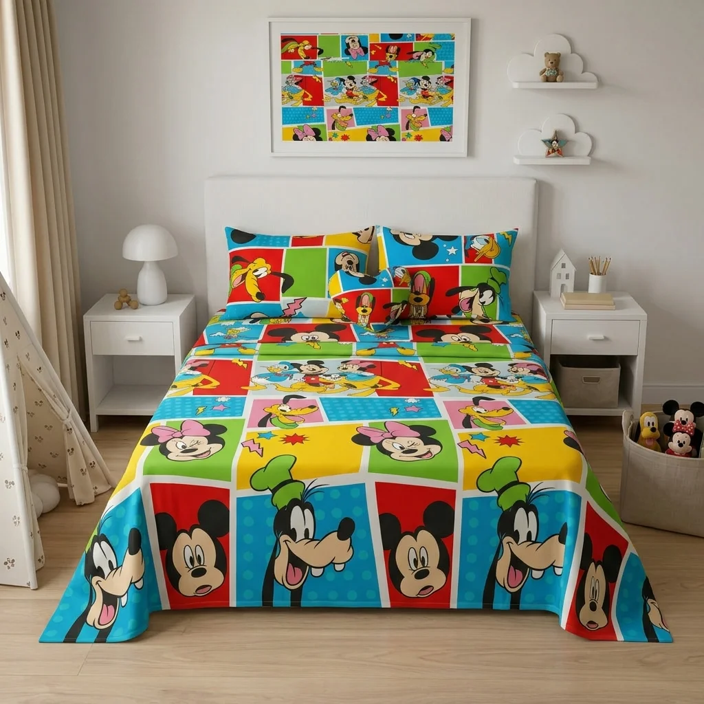 JUEGO DE SÁBANAS DISNEY PLUS MICKEY Y SUS AMIGOS-3