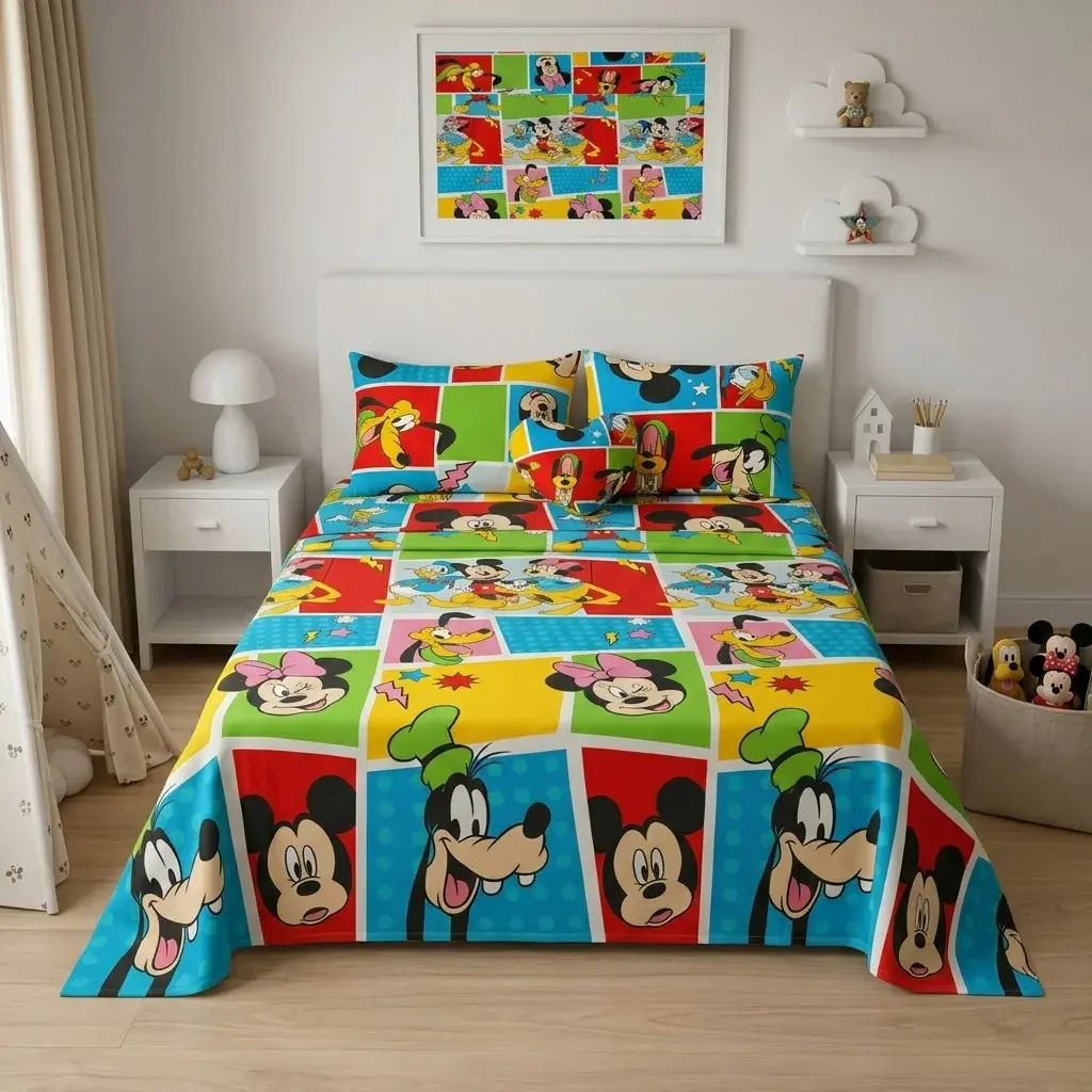 JUEGO DE SÁBANAS DISNEY PLUS MICKEY Y SUS AMIGOS-3