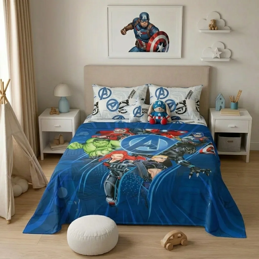 Juego De Sabanas Core Disney Avengers Estampados Animados-3