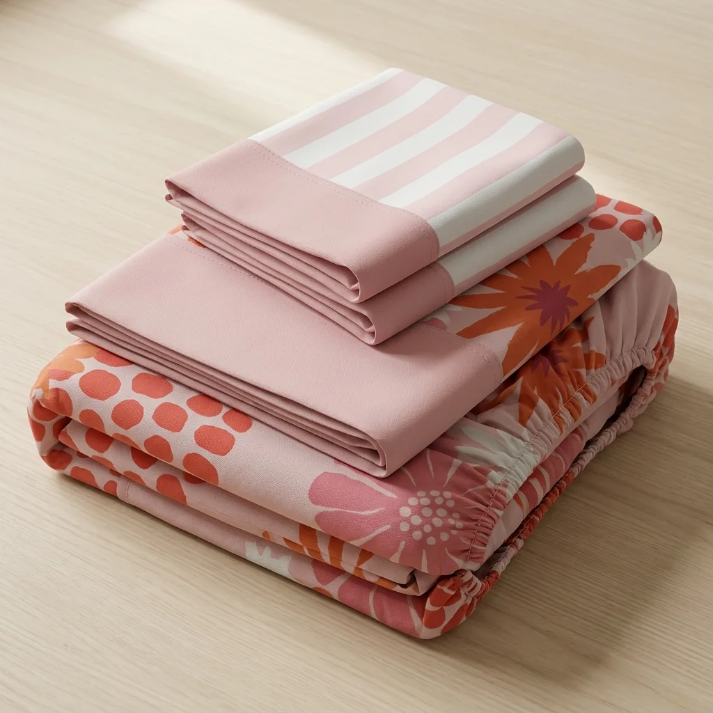 Juego de Sábanas Microfibra Suavizada Petalias Rosa-5