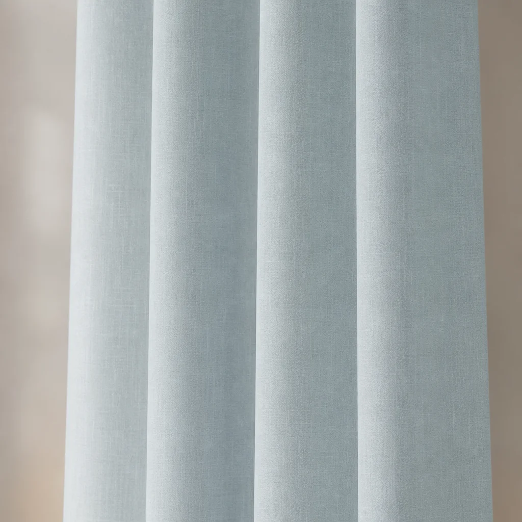 Cortina Lino Boton Ancestral Azul Neutrales-5