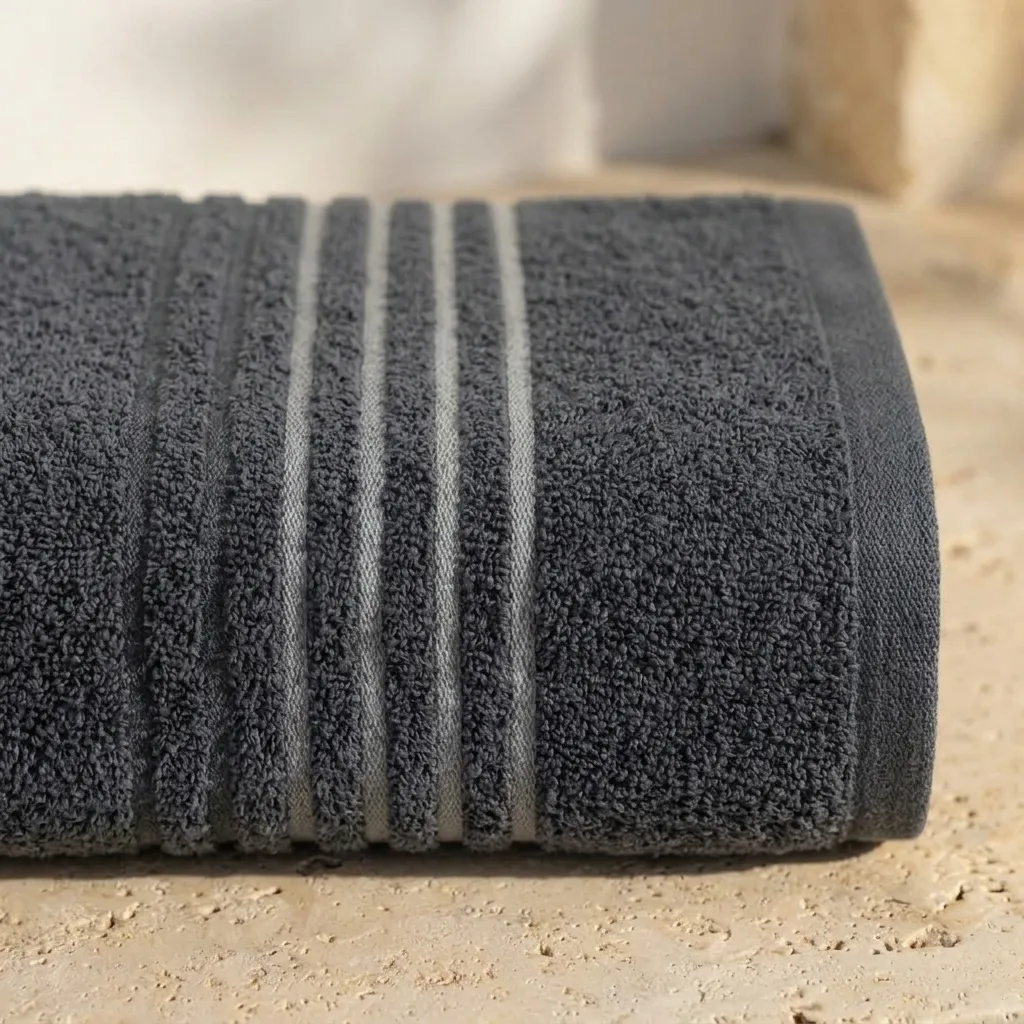 Toalla Mediterráneo Gris Oscuro 550 Gr-2