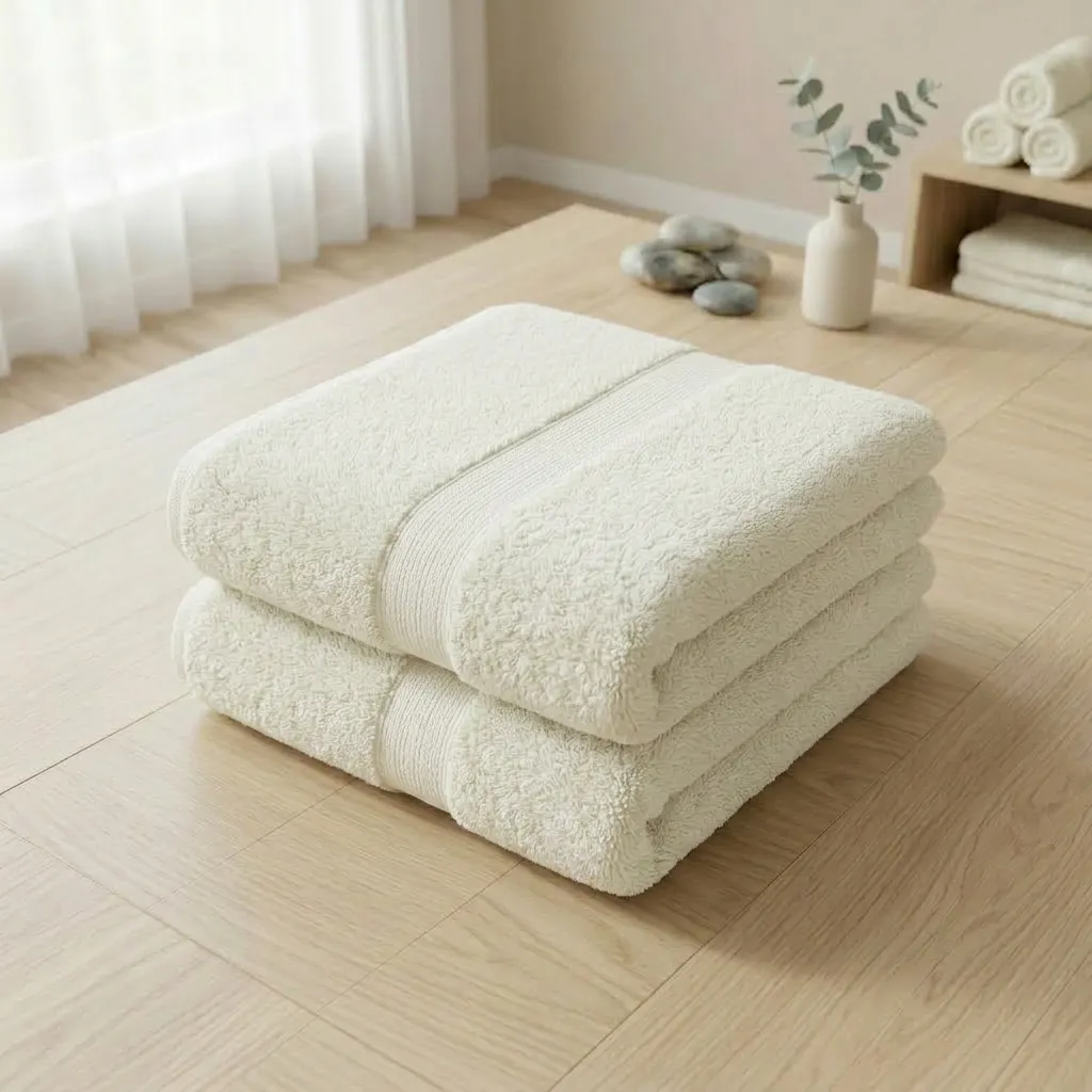 Toalla Elegant 400 gsm Blanco Marfil-5