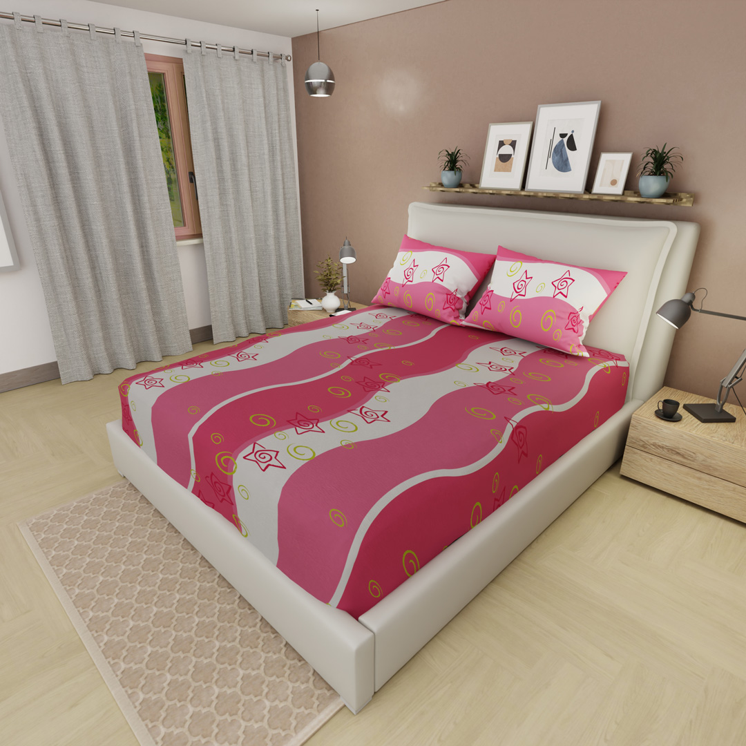 Sábana Ajustable Valerín Fucsia