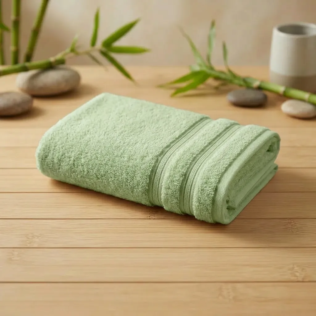 Toalla Bamboo 700 Gr Verde Manzana