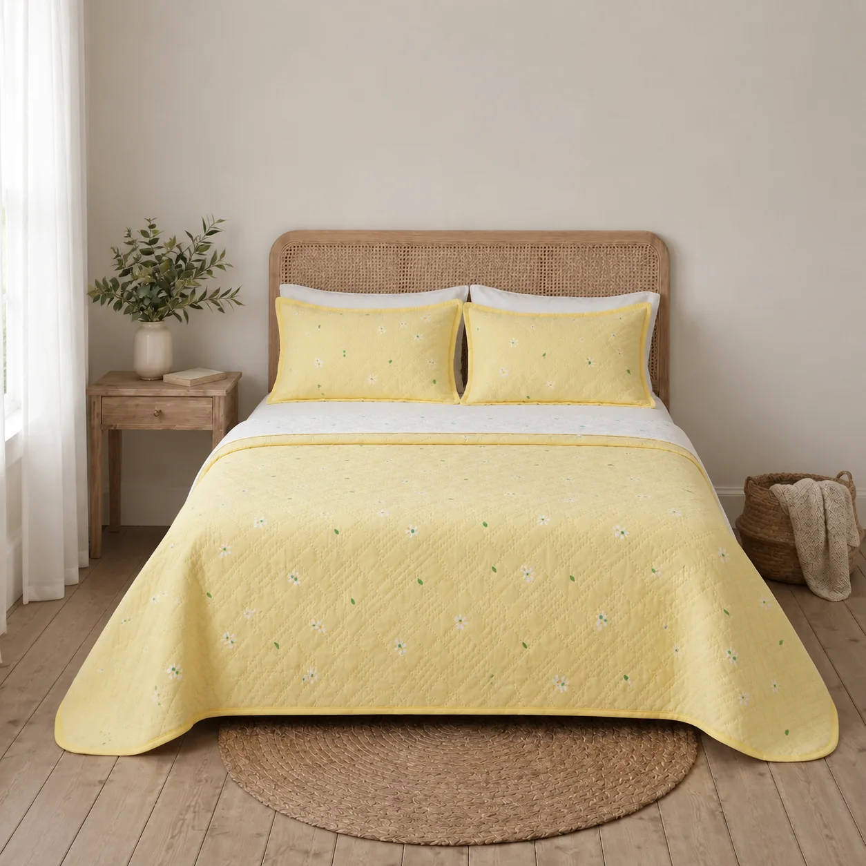 Cubrelecho Termosellado Doble Faz Cotton Sense Amor En El Aire-3